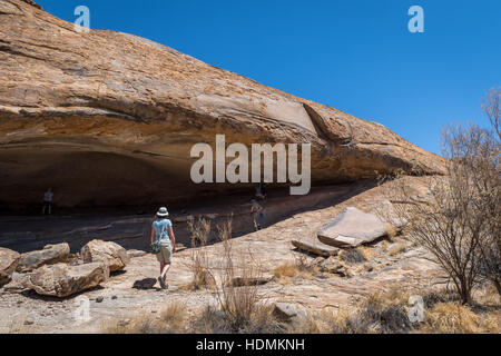 Phillip's Cave, Erongo Mountains, Namibia - home to a large collection of ancient rock drawings Stock Photo