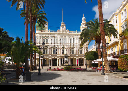 LAS PALMAS, CANARY ISLANDS - OCTOBER 10, 2016. The Literary Cabinet  located in the Cairasco Square in Las Palmas Stock Photo