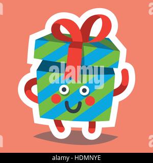 Vector illustration emoticon icon on theme of winter holiday. Emoji emoticon Happy New Year icon. Emotion merry Christmas funny gift. Xmas sticker ico Stock Vector