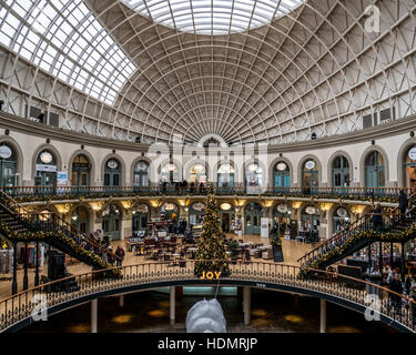 The amazing Corn Exchange building in Leeds City Centre, full of life and character Stock Photo