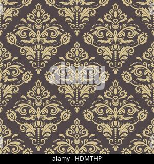 Seamless Damask Vector Background Stock Vector