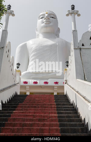 Bahirawakanda Sri Maha Bodhi temple in Kandy, Sri Lanka. The temple is at a very hilly place in Kandy and it is a center for carrying out Buddhist rel Stock Photo