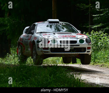 Mark Courtney, Toyota Celica GT-Four ST205, Forest Rally Stage, Goodwood Festival of Speed, 2016. automobiles, cars, entertainment, Festival of Speed, Stock Photo