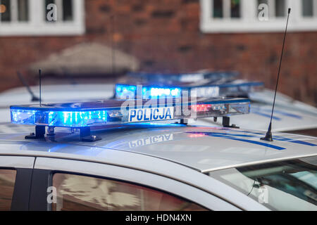 Gdansk, Poland. 13th Dec, 2016. Three new cars and new drugs analyser start operating in Pomeranian Police. Cars and laboratory machine was bought by the Pomeranian Marshal Mieczyslaw Struk and officialy forwarded to Polica at the Biskupia Gorka police headquarter in Gdansk Credit:  Michal Fludra/Alamy Live News Stock Photo