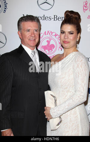 BEVERLY HILLS, CA - OCTOBER 20: Alan Thicke and Tanya Callau at the 26th Carousel Of Hope Ball at The Beverly Hilton Hotel on October 20, 2012 in Beverly Hills, California. © mpi29/MediaPunch Inc. Stock Photo