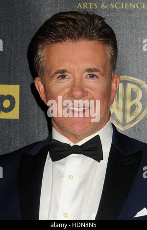 File. 13th Dec, 2016. ALAN THICKE (March 1, 1947 - December 13, 2016) was a Canadian actor, songwriter, and game and talk show host. He is known for his role as Jason Seaver, the father on the ABC television series Growing Pains. His son is the singer R. Thicke. Alan, died at age 69, of a heart attack while playing hockey with his 19 year-old son Carter Thicke. Pictured: April 26, 2015 - Burbank, CA, United States - 13 December 2016 - Burbank, California - Alan Thicke, beloved TV dad and real-life father of R&B and pop superstar Robin Thicke, died Tuesday at age 69, of a heart attack whil Stock Photo