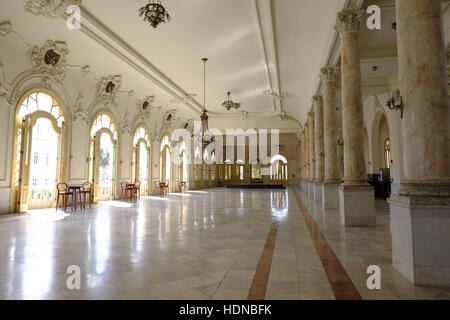 November 16, 2016 - Havana, Cuba - Great Theatre of Havana located in the Paseo del Prado in Havana, Cuba.The theatre has been home to the Cuban National Ballet and, on its main stage, to the International Ballet Festival of Havana. It facilities include theatres, a concert hall, conference rooms, and a video screening room, as well as an art gallery, a choral centre, and several rehearsal halls for danzarias groups and dance companies...The principal venue is the GarcÃa Lorca Auditorium, with seats for 1,500..Following extensive renovations, the theatre has reopened on January 1st, 2016 and  Stock Photo