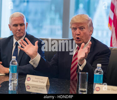 President-elect Donald Trump looks on in the Oval Office of the White ...