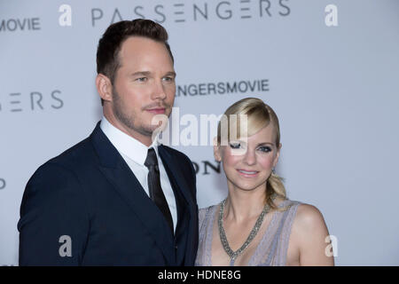 Los Angeles, USA. 14th Dec, 2016. Chris Pratt and Anna Faris attend the world premiere of “Passengers” at Regency Village Theatre on December 14, 2016 in Los Angeles, California Credit:  The Photo Access/Alamy Live News Stock Photo