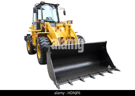 Modern tractor isolated on white background Stock Photo - Alamy