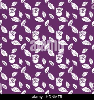 Seamless pattern roses. Stock Vector