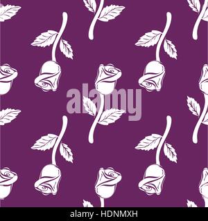 Vintage Seamless pattern roses. Stock Vector