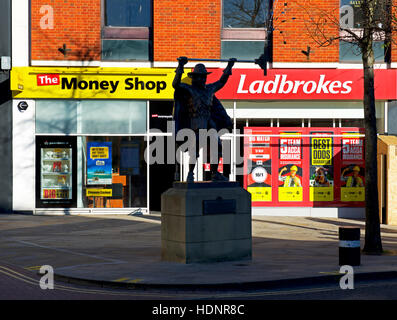 Spirit of Carnival statue in Bridgewater, Somerset, England UK Stock Photo