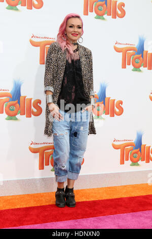 Trolls Premiere at the Village Theatre - Arrivals  Featuring: Kandee Johnson Where: Westwood, California, United States When: 24 Oct 2016 Stock Photo