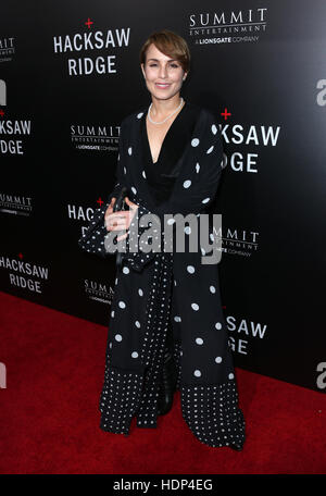 Screening Of Summit Entertainment's 'Hacksaw Ridge'  Featuring: Noomi Rapace Where: Beverly Hills, California, United States When: 24 Oct 2016 Stock Photo