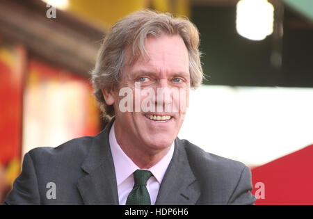 Hugh Laurie Honored With Star On The Hollywood Walk Of Fame  Featuring: Hugh Laurie Where: Hollywood, California, United States When: 25 Oct 2016 Stock Photo