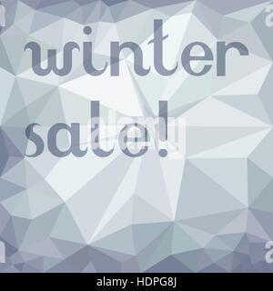 Grey geometric sale advertising background Stock Vector