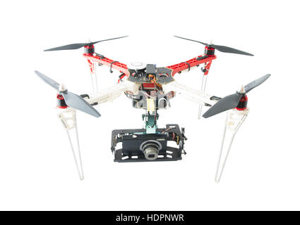 hand made quadcopter drone Stock Photo