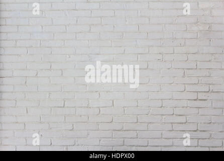 White painted brick wall on a historic house. Stock Photo