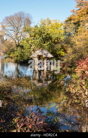 Wagner Cove, Central Park, NYC Stock Photo