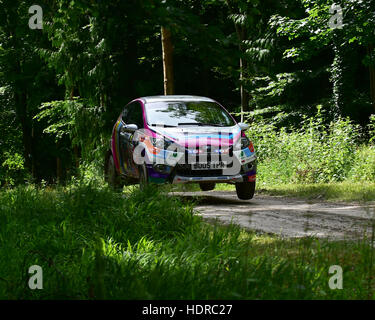 Louise Cook, Ford Fiesta R2, V 2 FMC, Forest rally stage, Goodwood FoS ...