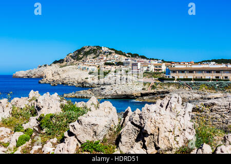 Cala Agulla is a beach in Majorca, Spain. Stock Photo