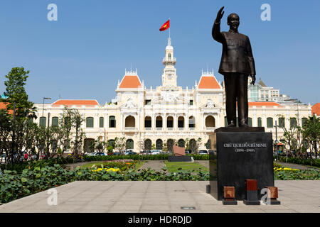 Ho Chi Minh City Hall or Hotel de Ville de Saigon Vietnam Stock Photo