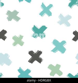 Seamless brush strokes pattern Stock Vector