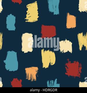 Seamless brush strokes pattern Stock Vector