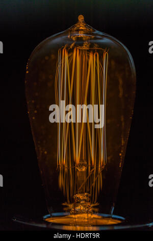 Decorative Antique Edison Style Filament Light Bulb Stock Photo