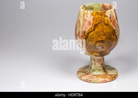Onyx Cup On White Stock Photo