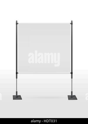 blank projector screen isolated on white background Stock Vector Image ...
