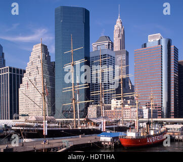 South Street Seaport, New York, USA Stock Photo