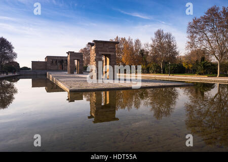 Temple of Debod. Parque del Oeste, Madrid Spain. Stock Photo