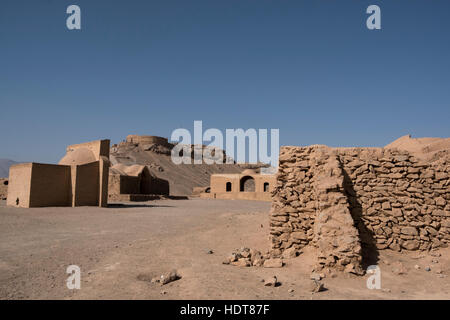 The Tower of Silence is a Zoroastrian sky burial site located in Yazd, Yadz Province, Iran Stock Photo