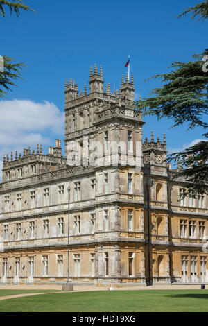 Highclere Castle (Downton Abbey TV series), Highclere, Hampshire, England, United Kingdom Stock Photo