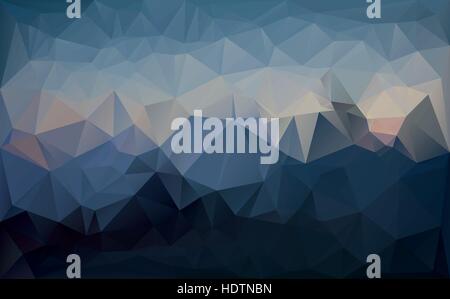 Low polygonal style triangulated vector graphic background. Stock Vector