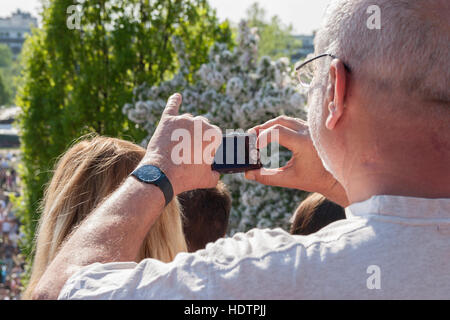 Bear Pit karaoke Mauerpark Berlin Germany Stock Photo