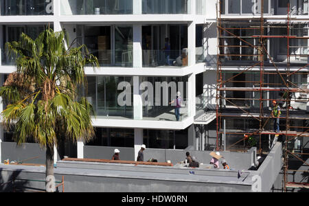 construction workers on site Stock Photo