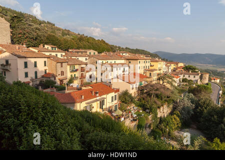 Etruscan town Cortona in Tuscany, Italy Stock Photo