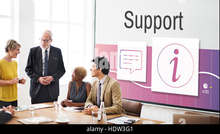 Information Customer Service Help Desk Concept Stock Photo - Alamy