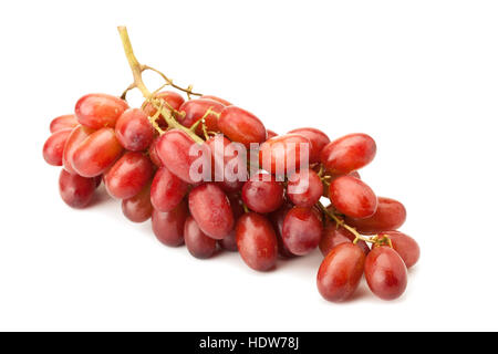 red seedless table grapes isolated on white background Stock Photo