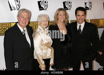 (L-R) Keith McCormack, Doris McCormack (Eric's parents) Janet Holden (wife) and actor Eric McCormack (R) arrive  at the 10th Annual Critic's Choice Awards in Los Angeles, California on Sunday January 10, 2005. Photo credit: Francis Specker Stock Photo