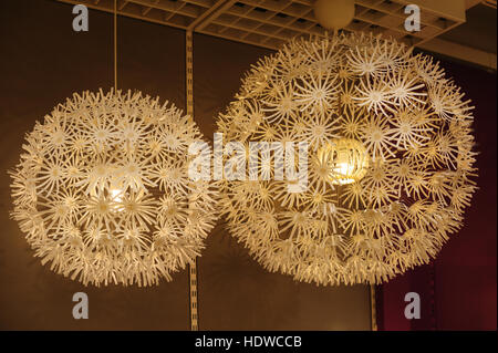 beautiful decorative lights in the lobby