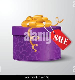 Vector gift box illustration Stock Vector