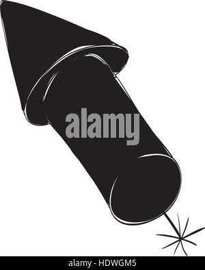 Isolated firework rocket icon vector illustration graphic design Stock Vector