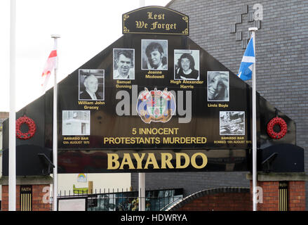 Bayardo Bar mural, off Shankill Road West Belfast,Northern Ireland,UK Stock Photo