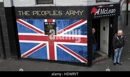 The Peoples Army, Shankill Road, West Belfast, Northern Ireland,UK Stock Photo