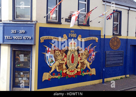 Shankill Protestant Boys Flute Band art,Shankill Road West Belfast,Northern Ireland,UK Stock Photo