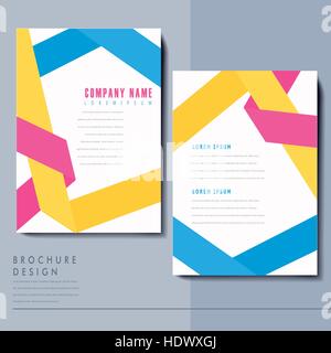 colorful origami folded lines background design for poster Stock Vector